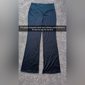 Pro Player Women's Black Flare Pants